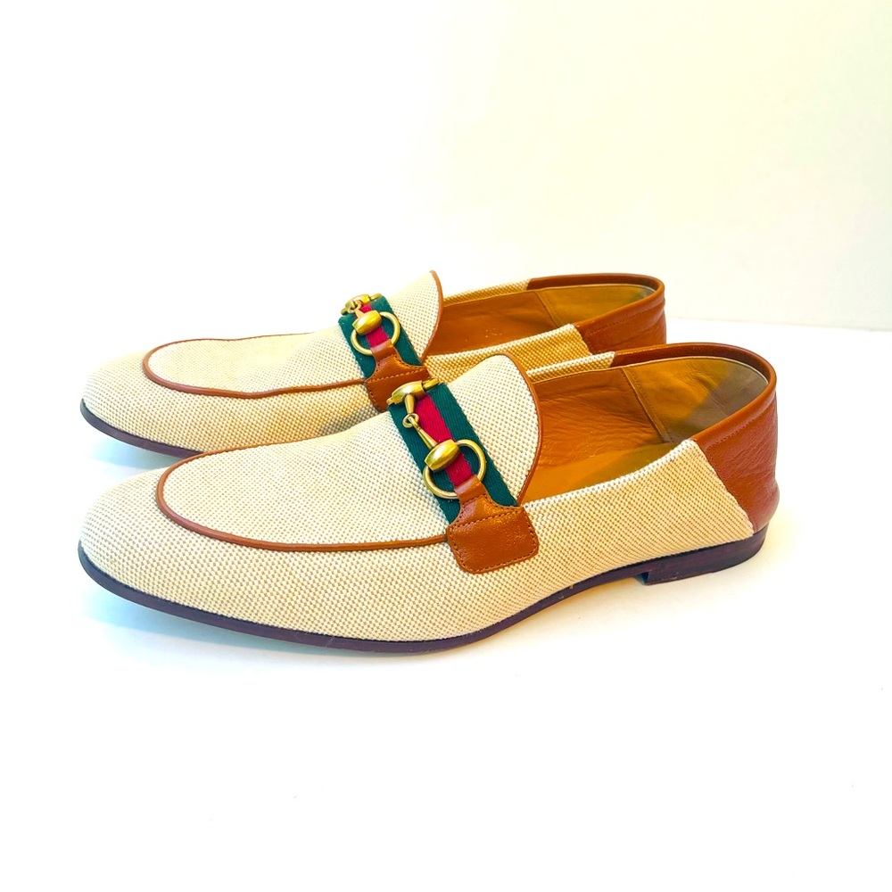 Gucci canvas Horse -Bit Loafer . (Charlotte)